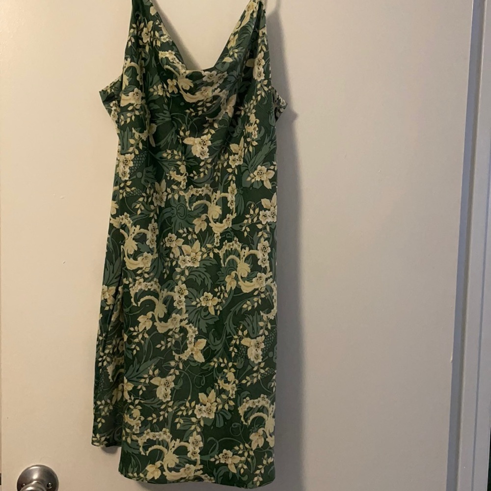 Brand New Urban Outfitters Green cowl neck dress